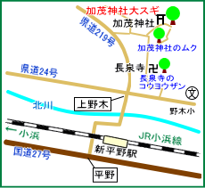加茂神社マップ