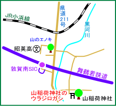 山稲荷神社マップ