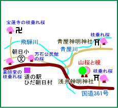 浅井神明神社マップ