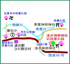 浅井神明神社マップ