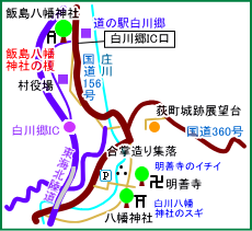 飯島八幡神社マップ