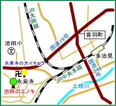 池田のエノキ　マップ