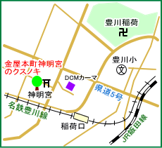 金屋本町神明宮マップ