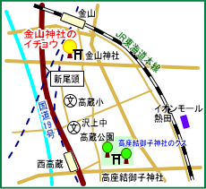 金山神社マップ