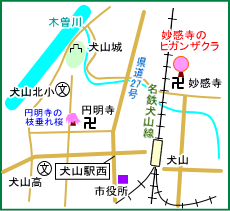 妙感寺マップ