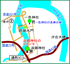 浜郷神社マップ