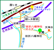 枝折八幡神社マップ