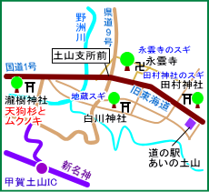 瀧樹神社マップ
