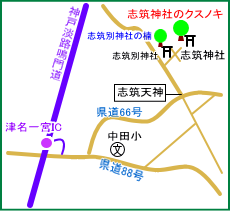 志筑神社マップ