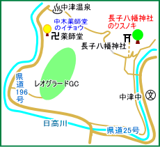 長子八幡神社マップ