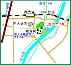 浜倉のエノキ　マップ