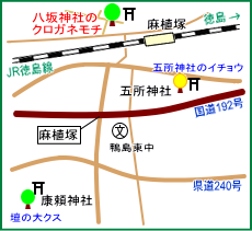 八坂神社マップ
